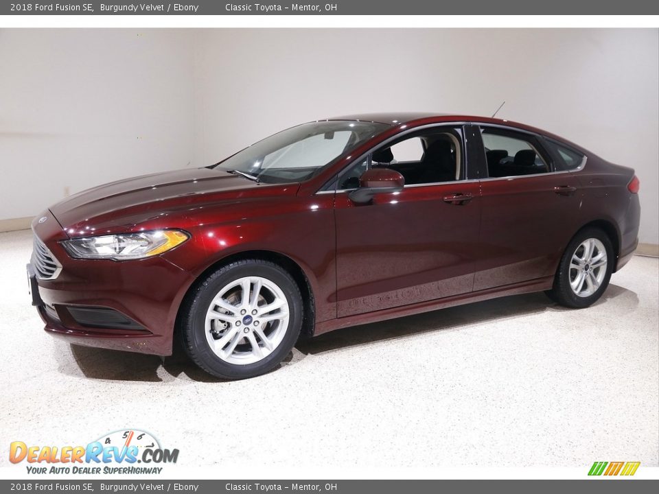 2018 Ford Fusion SE Burgundy Velvet / Ebony Photo #3