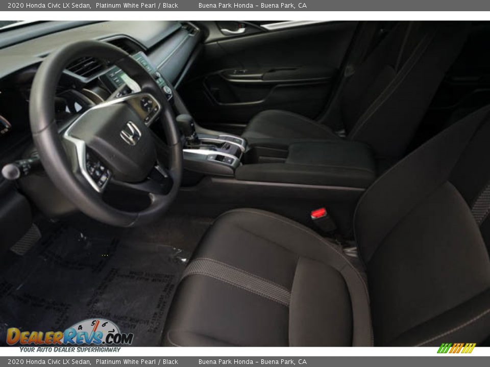 2020 Honda Civic LX Sedan Platinum White Pearl / Black Photo #3