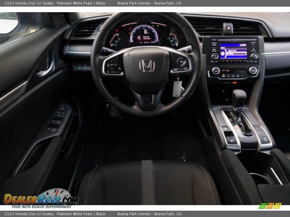 2020 Honda Civic LX Sedan Platinum White Pearl / Black Photo #5