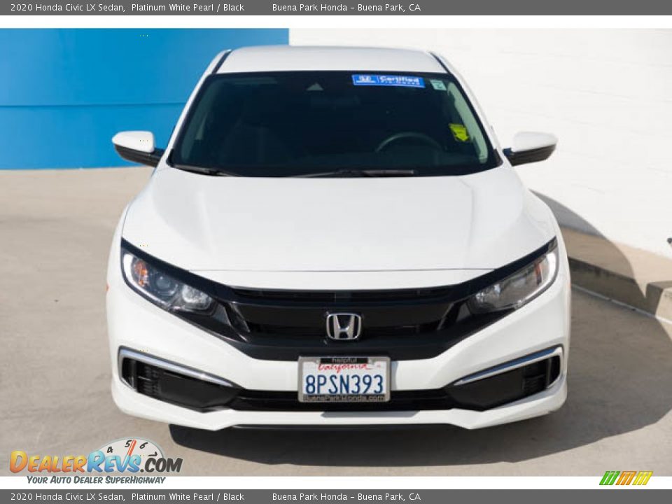 2020 Honda Civic LX Sedan Platinum White Pearl / Black Photo #7