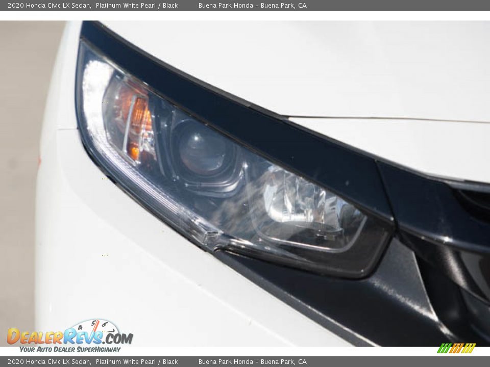 2020 Honda Civic LX Sedan Platinum White Pearl / Black Photo #8