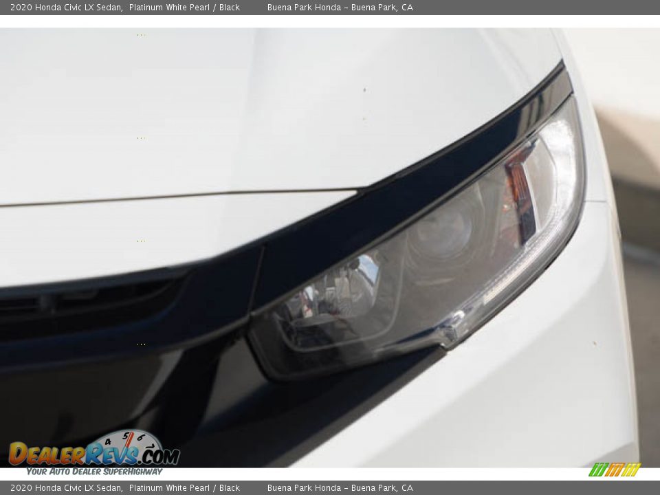 2020 Honda Civic LX Sedan Platinum White Pearl / Black Photo #9