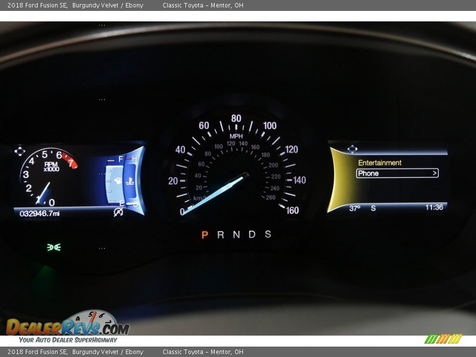 2018 Ford Fusion SE Burgundy Velvet / Ebony Photo #9