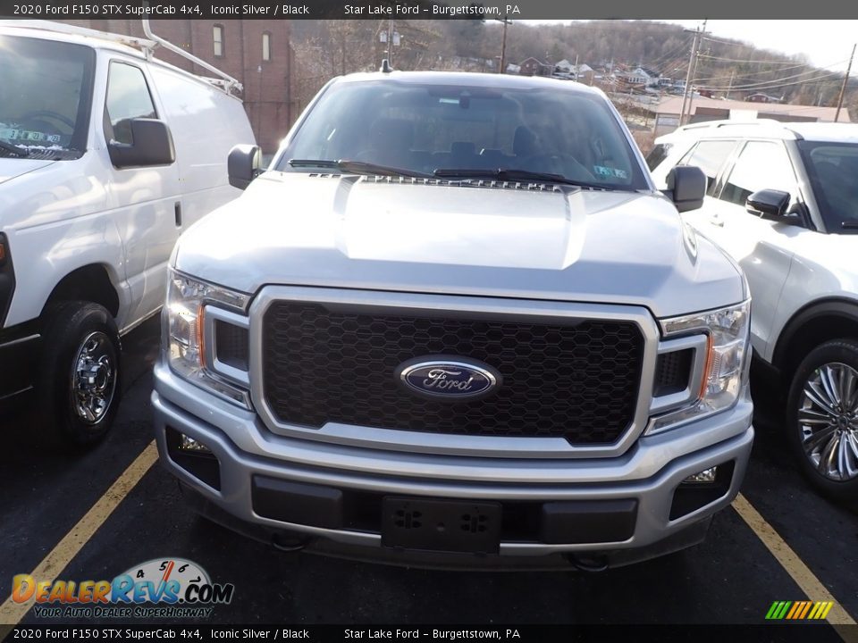 2020 Ford F150 STX SuperCab 4x4 Iconic Silver / Black Photo #2