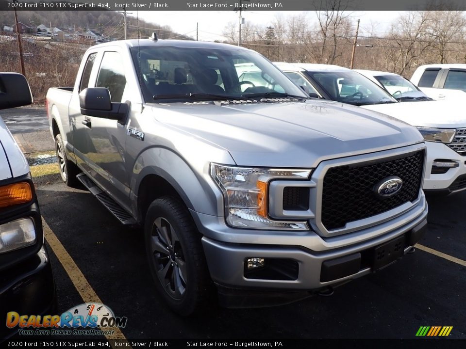 2020 Ford F150 STX SuperCab 4x4 Iconic Silver / Black Photo #3