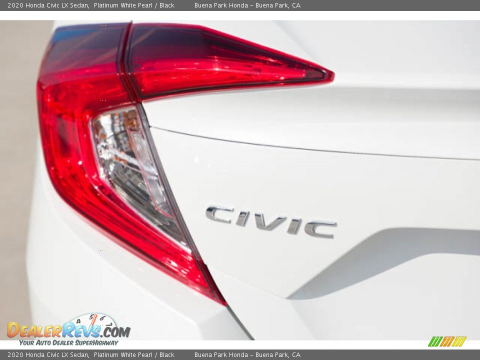 2020 Honda Civic LX Sedan Platinum White Pearl / Black Photo #12