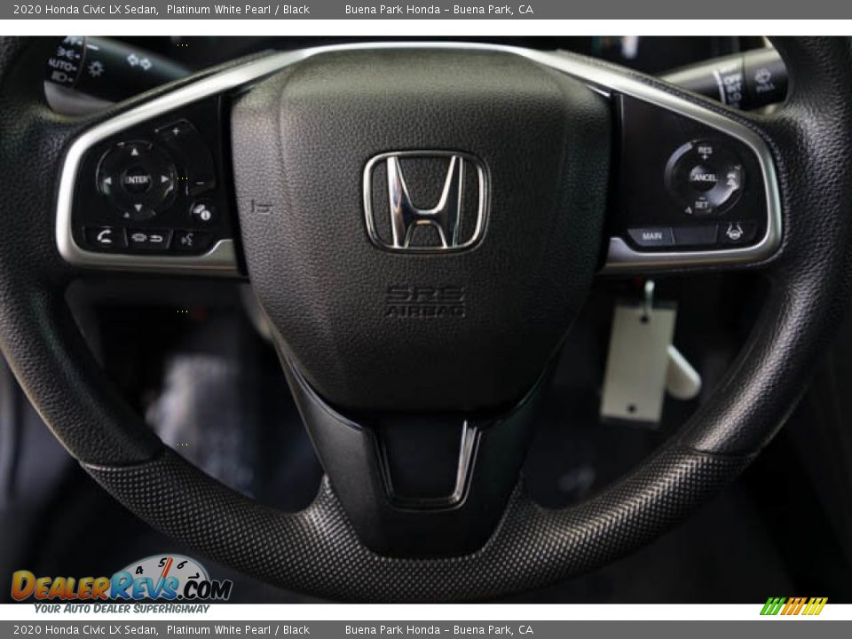 2020 Honda Civic LX Sedan Platinum White Pearl / Black Photo #15