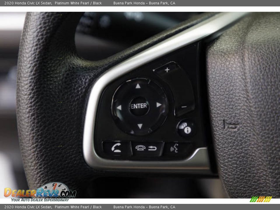 2020 Honda Civic LX Sedan Platinum White Pearl / Black Photo #16