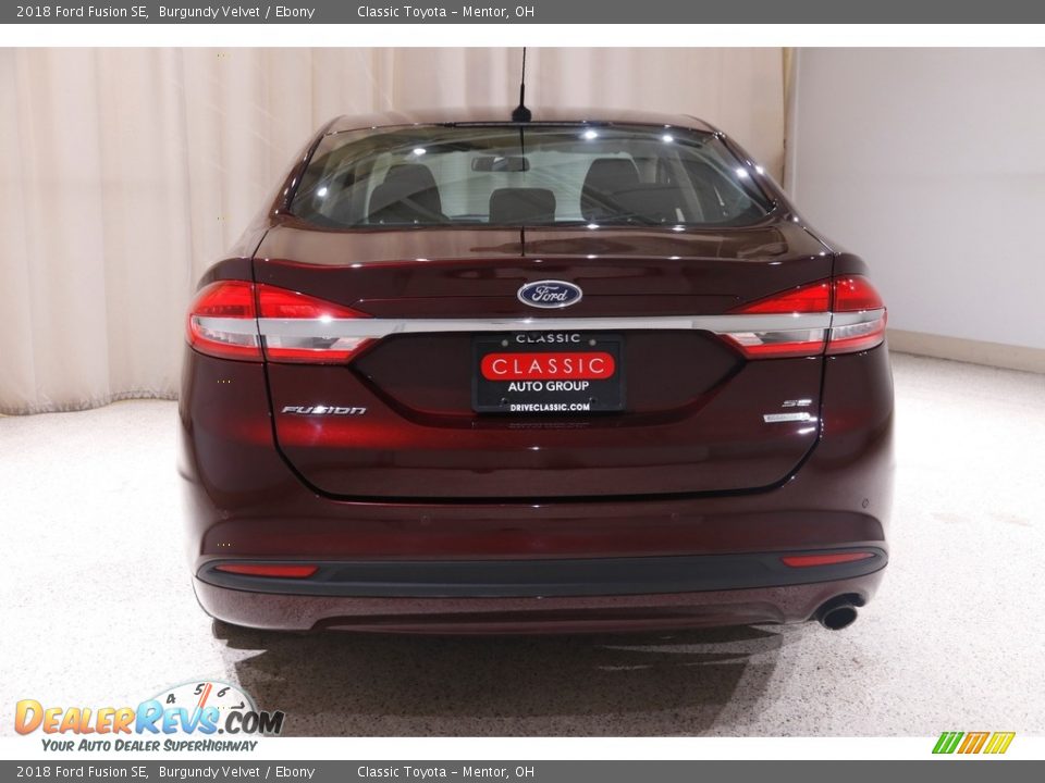 2018 Ford Fusion SE Burgundy Velvet / Ebony Photo #20