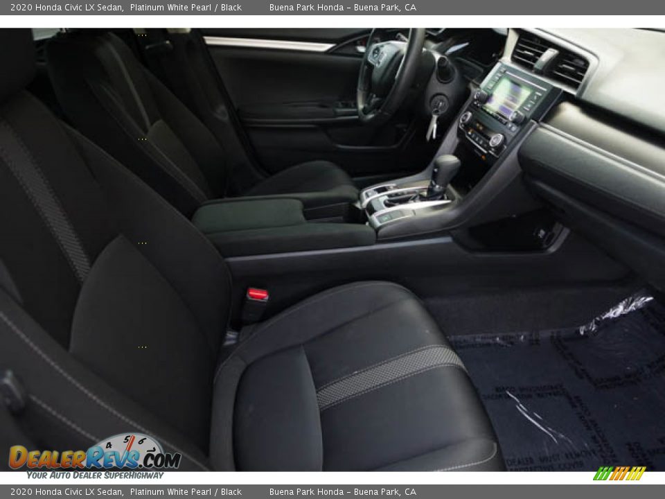 2020 Honda Civic LX Sedan Platinum White Pearl / Black Photo #23