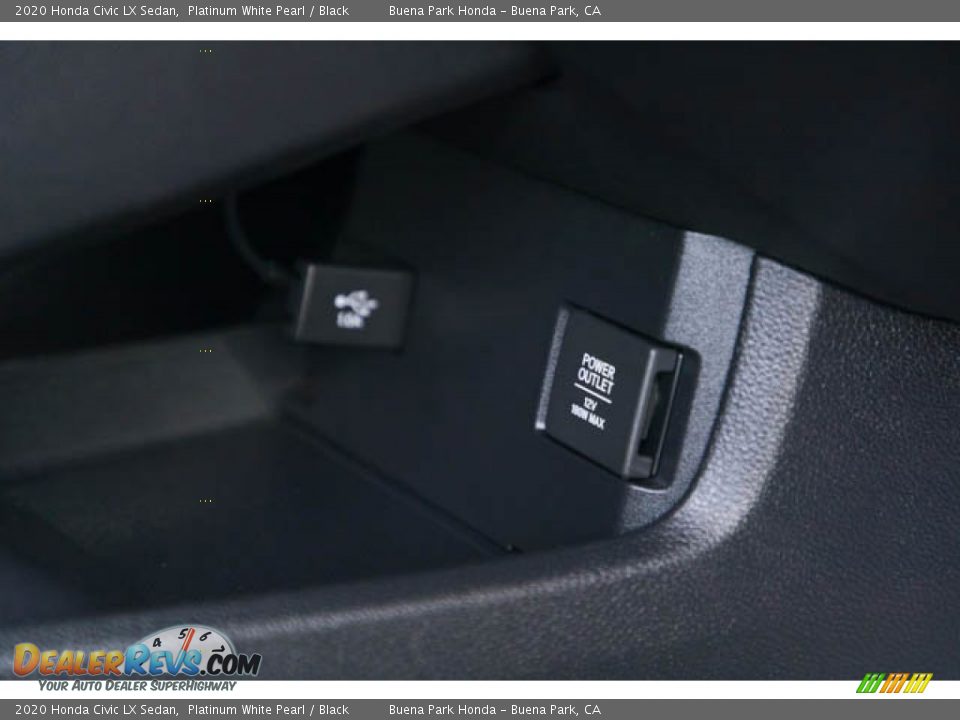 2020 Honda Civic LX Sedan Platinum White Pearl / Black Photo #24