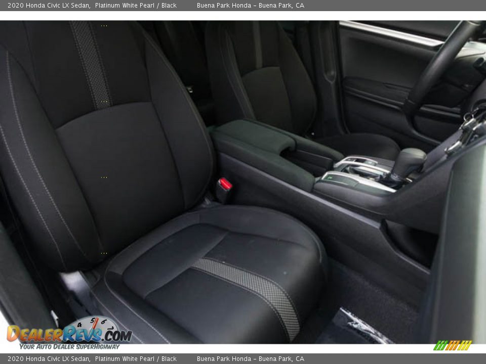 2020 Honda Civic LX Sedan Platinum White Pearl / Black Photo #25