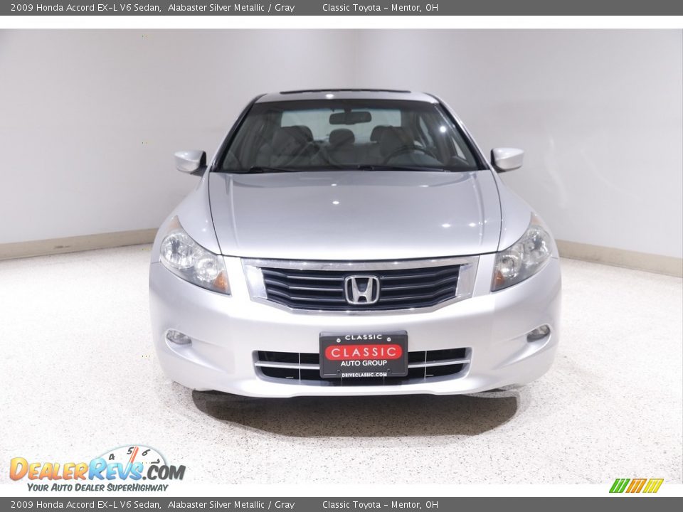 2009 Honda Accord EX-L V6 Sedan Alabaster Silver Metallic / Gray Photo #2