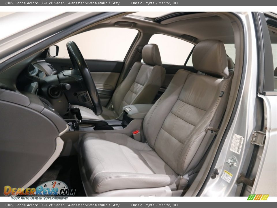 2009 Honda Accord EX-L V6 Sedan Alabaster Silver Metallic / Gray Photo #5