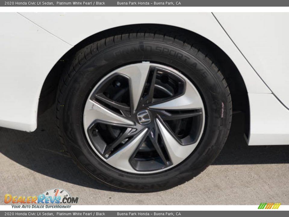 2020 Honda Civic LX Sedan Platinum White Pearl / Black Photo #35