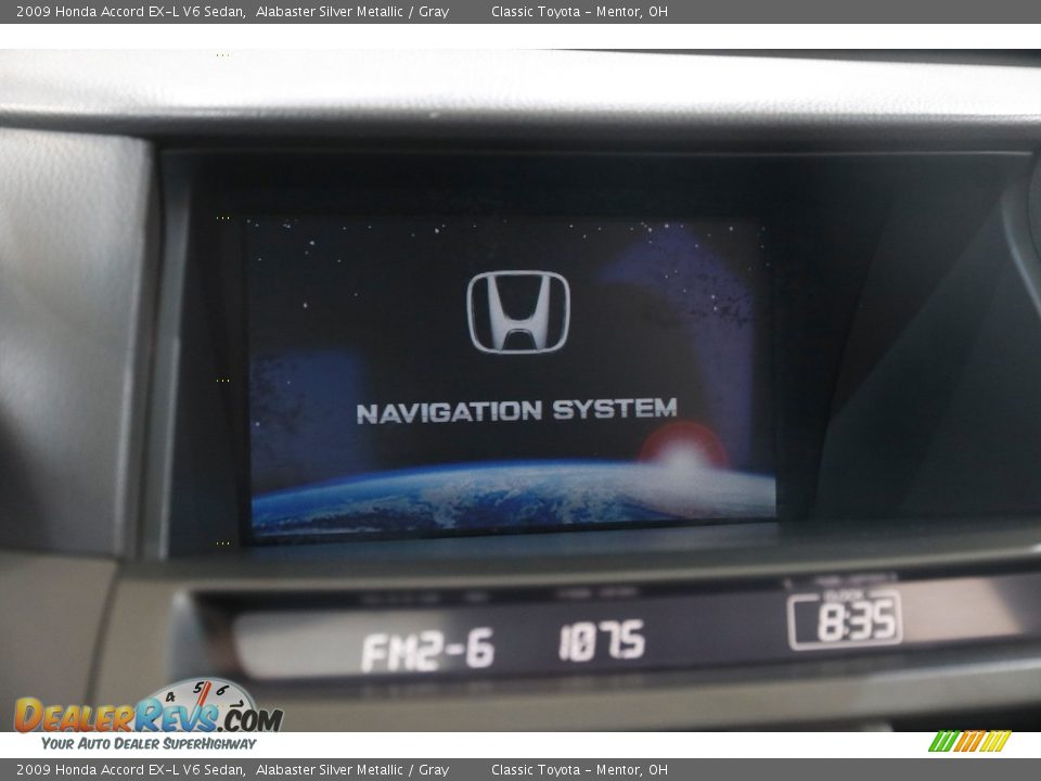 2009 Honda Accord EX-L V6 Sedan Alabaster Silver Metallic / Gray Photo #9