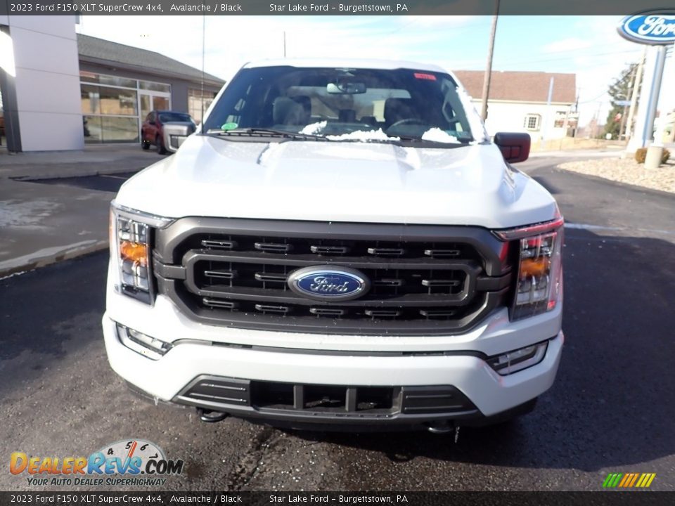 2023 Ford F150 XLT SuperCrew 4x4 Avalanche / Black Photo #8