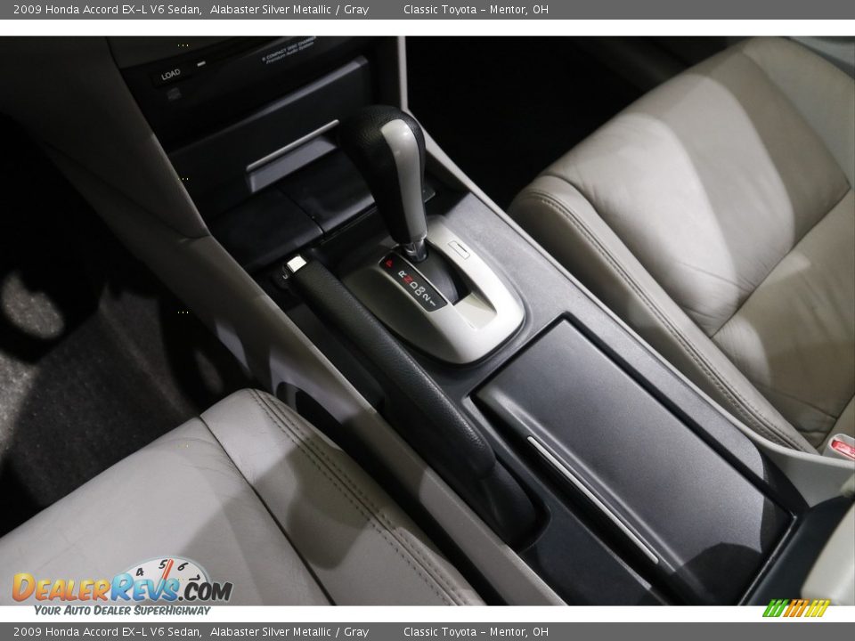 2009 Honda Accord EX-L V6 Sedan Alabaster Silver Metallic / Gray Photo #12