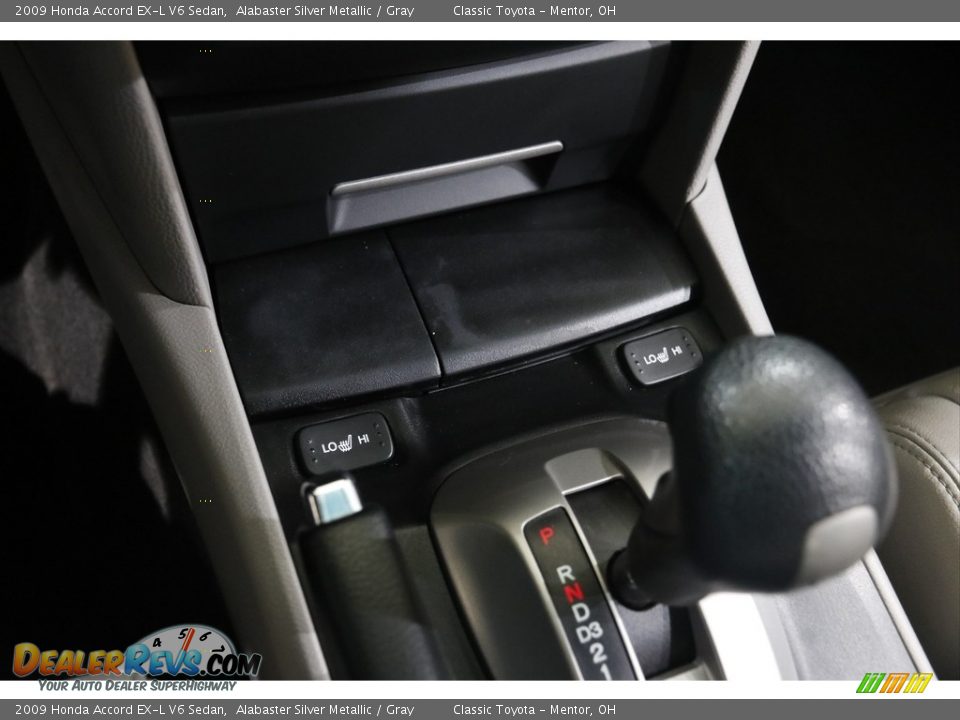 2009 Honda Accord EX-L V6 Sedan Alabaster Silver Metallic / Gray Photo #14