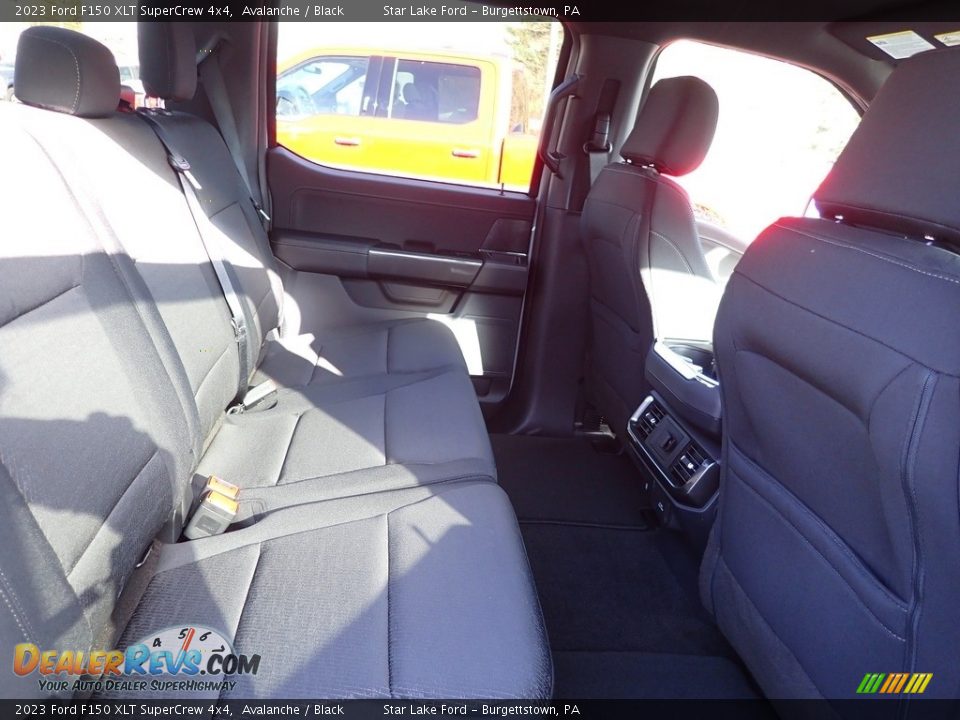 Rear Seat of 2023 Ford F150 XLT SuperCrew 4x4 Photo #10