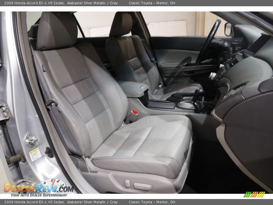2009 Honda Accord EX-L V6 Sedan Alabaster Silver Metallic / Gray Photo #15