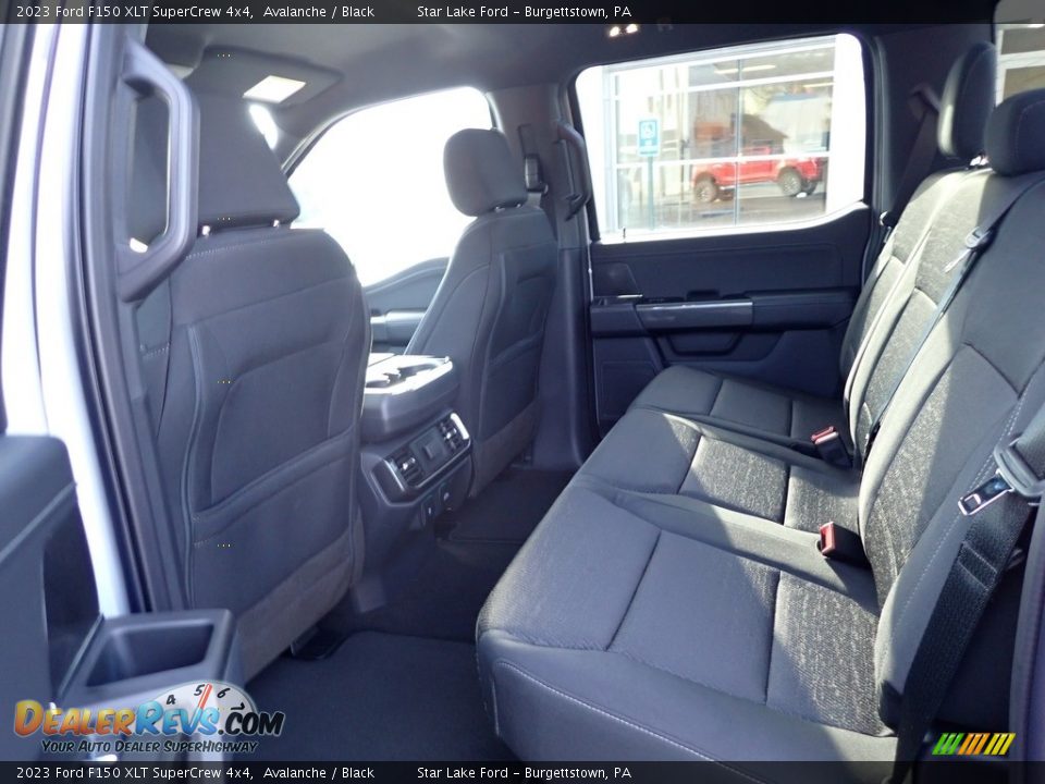 Rear Seat of 2023 Ford F150 XLT SuperCrew 4x4 Photo #12