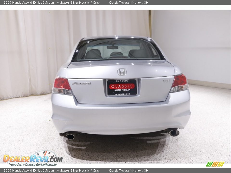 2009 Honda Accord EX-L V6 Sedan Alabaster Silver Metallic / Gray Photo #18