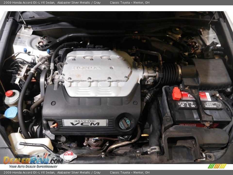 2009 Honda Accord EX-L V6 Sedan Alabaster Silver Metallic / Gray Photo #19