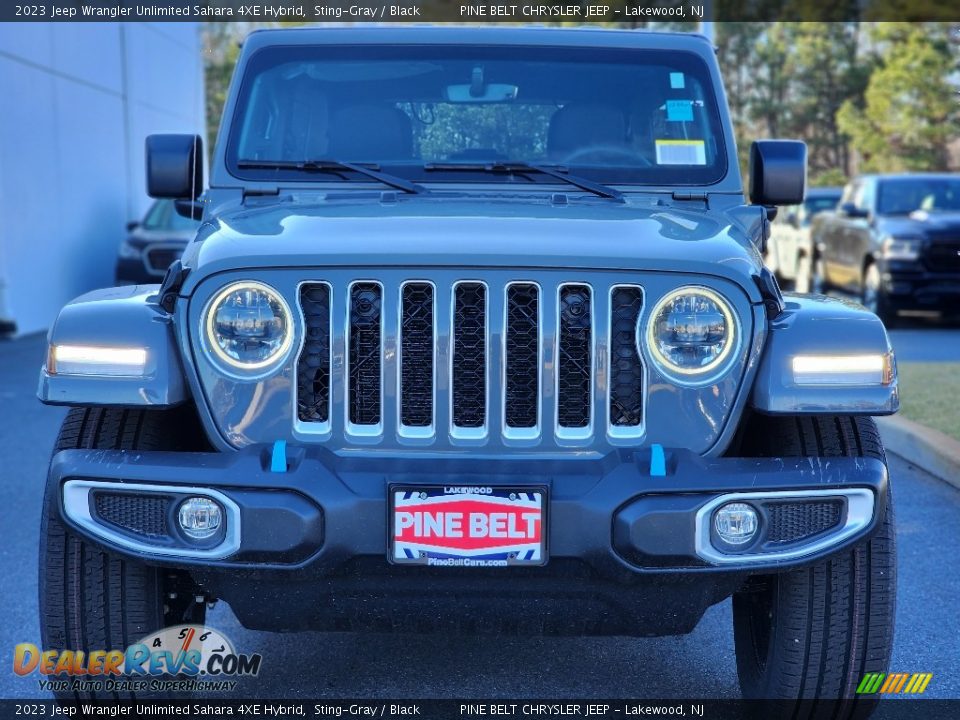 2023 Jeep Wrangler Unlimited Sahara 4XE Hybrid Sting-Gray / Black Photo #2