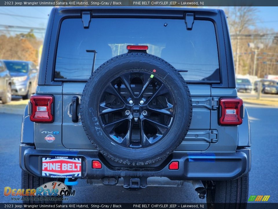 2023 Jeep Wrangler Unlimited Sahara 4XE Hybrid Sting-Gray / Black Photo #6