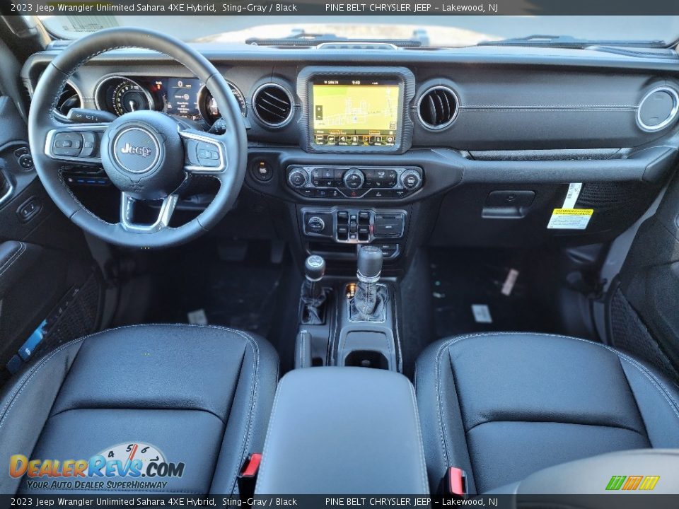 2023 Jeep Wrangler Unlimited Sahara 4XE Hybrid Sting-Gray / Black Photo #9