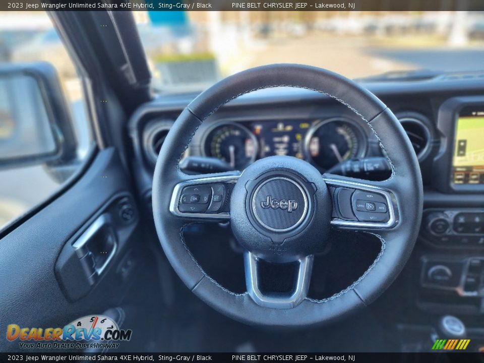 2023 Jeep Wrangler Unlimited Sahara 4XE Hybrid Sting-Gray / Black Photo #13