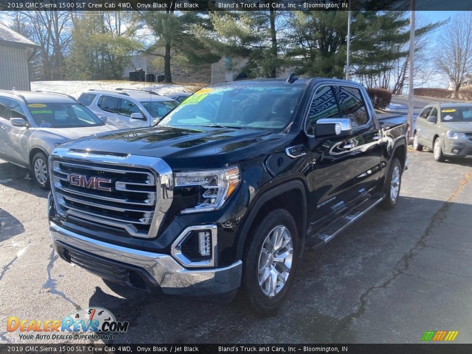 2019 GMC Sierra 1500 SLT Crew Cab 4WD Onyx Black / Jet Black Photo #2