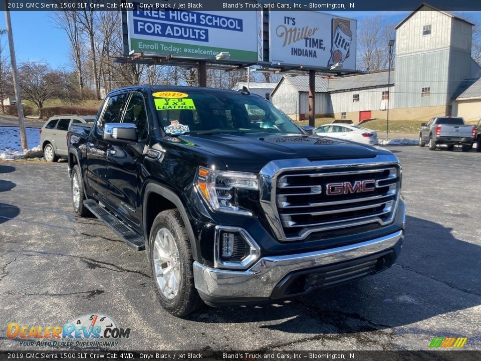 2019 GMC Sierra 1500 SLT Crew Cab 4WD Onyx Black / Jet Black Photo #6