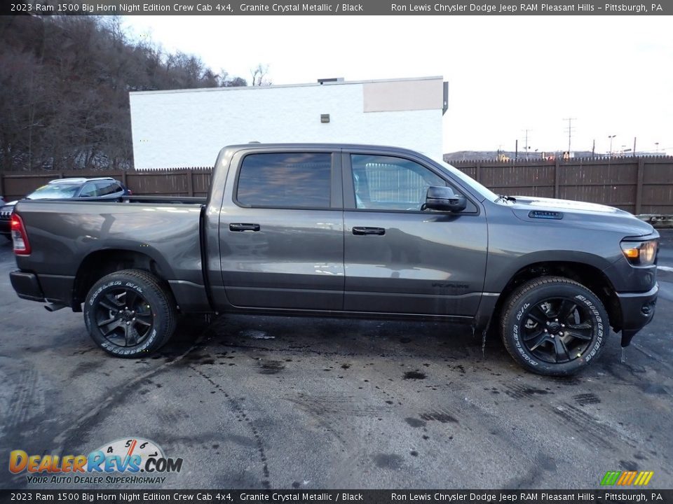 2023 Ram 1500 Big Horn Night Edition Crew Cab 4x4 Granite Crystal Metallic / Black Photo #7