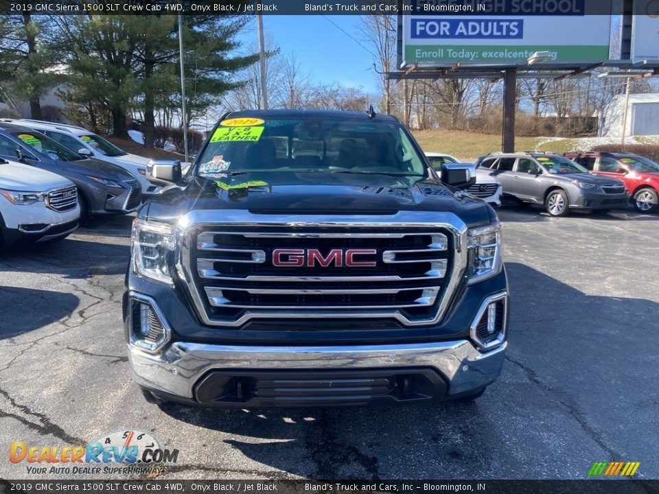 2019 GMC Sierra 1500 SLT Crew Cab 4WD Onyx Black / Jet Black Photo #7