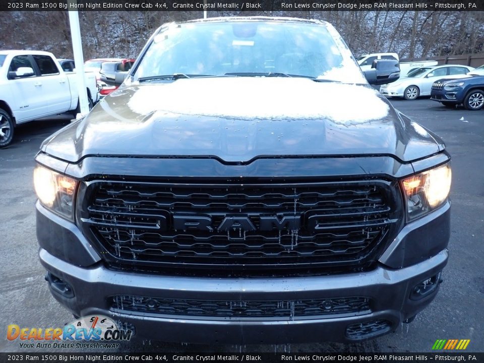 2023 Ram 1500 Big Horn Night Edition Crew Cab 4x4 Granite Crystal Metallic / Black Photo #9