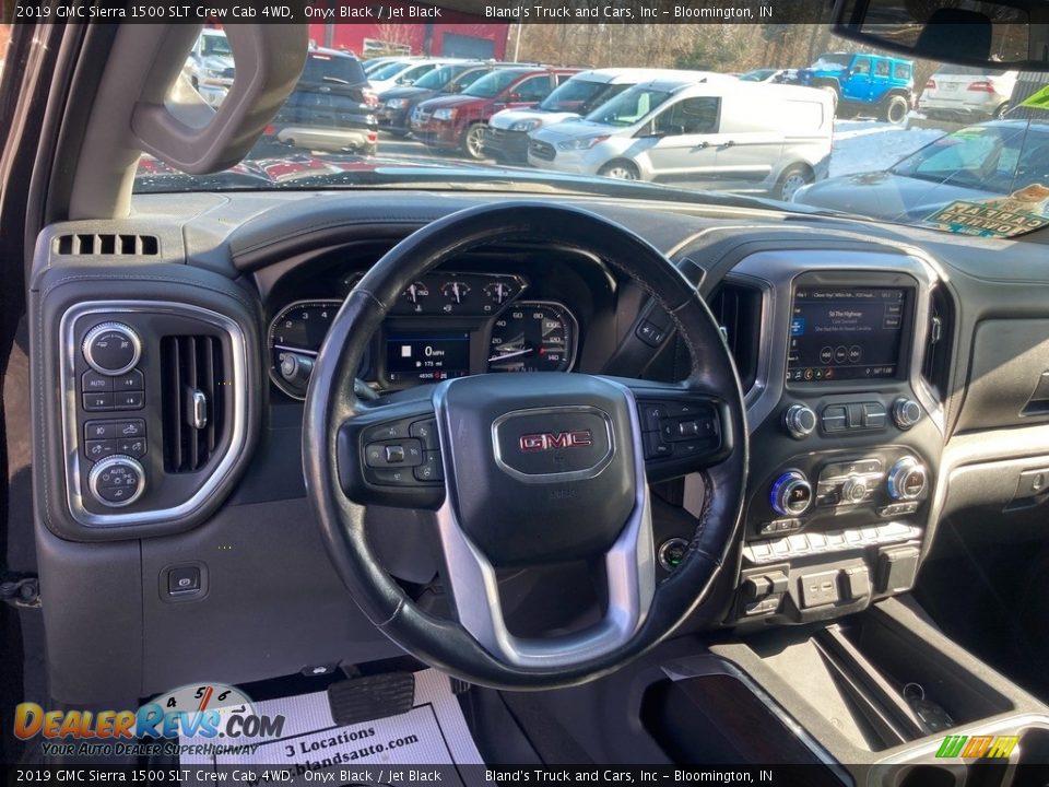 2019 GMC Sierra 1500 SLT Crew Cab 4WD Onyx Black / Jet Black Photo #10