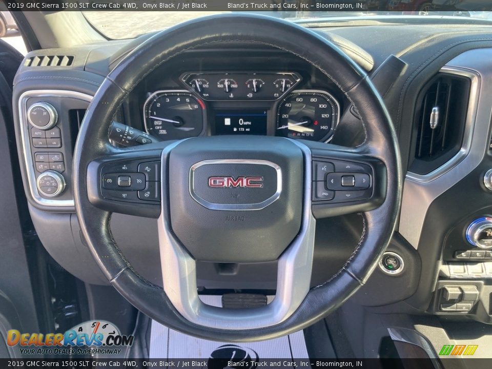 2019 GMC Sierra 1500 SLT Crew Cab 4WD Onyx Black / Jet Black Photo #11