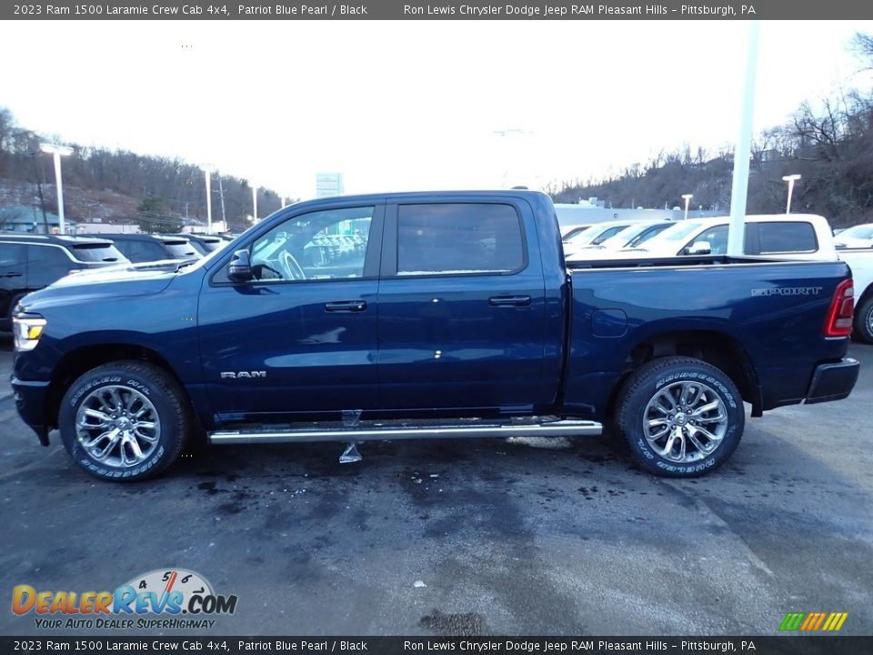 Patriot Blue Pearl 2023 Ram 1500 Laramie Crew Cab 4x4 Photo #2