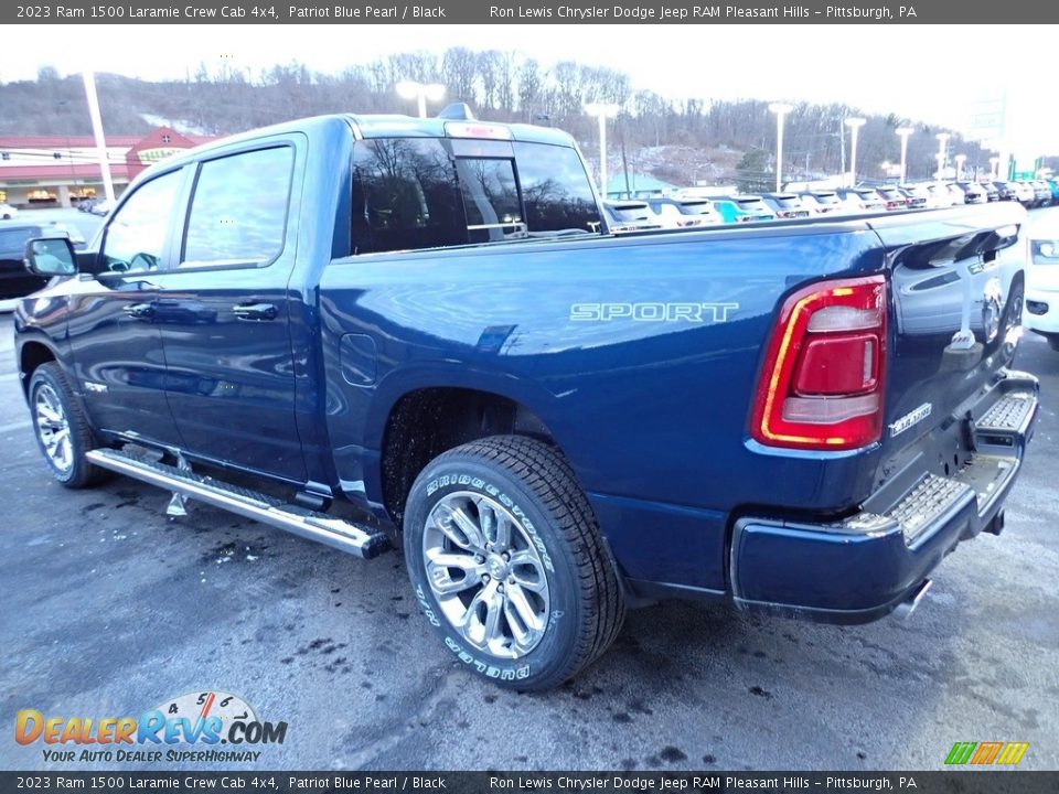 2023 Ram 1500 Laramie Crew Cab 4x4 Patriot Blue Pearl / Black Photo #3