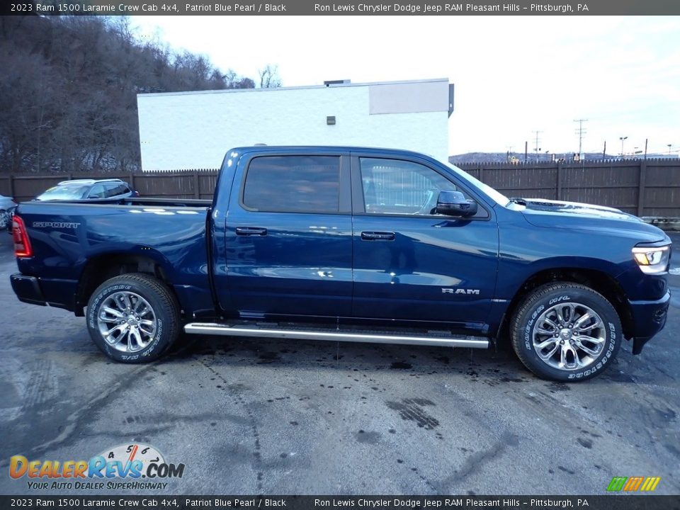 2023 Ram 1500 Laramie Crew Cab 4x4 Patriot Blue Pearl / Black Photo #7