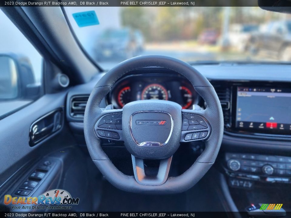 2023 Dodge Durango R/T Blacktop AWD Steering Wheel Photo #13