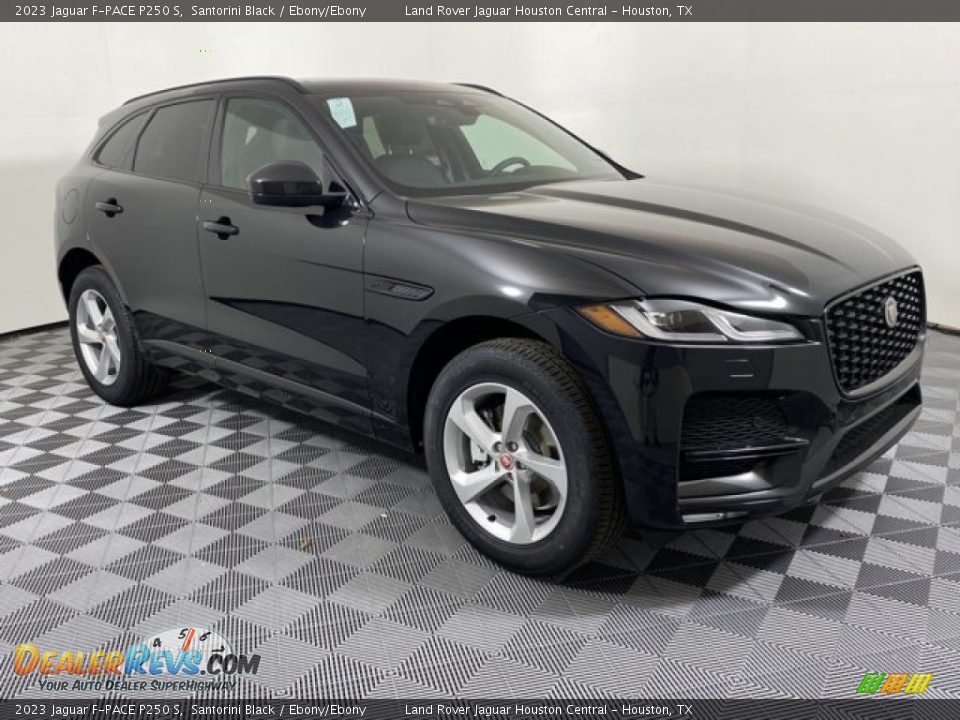 2023 Jaguar F-PACE P250 S Santorini Black / Ebony/Ebony Photo #12