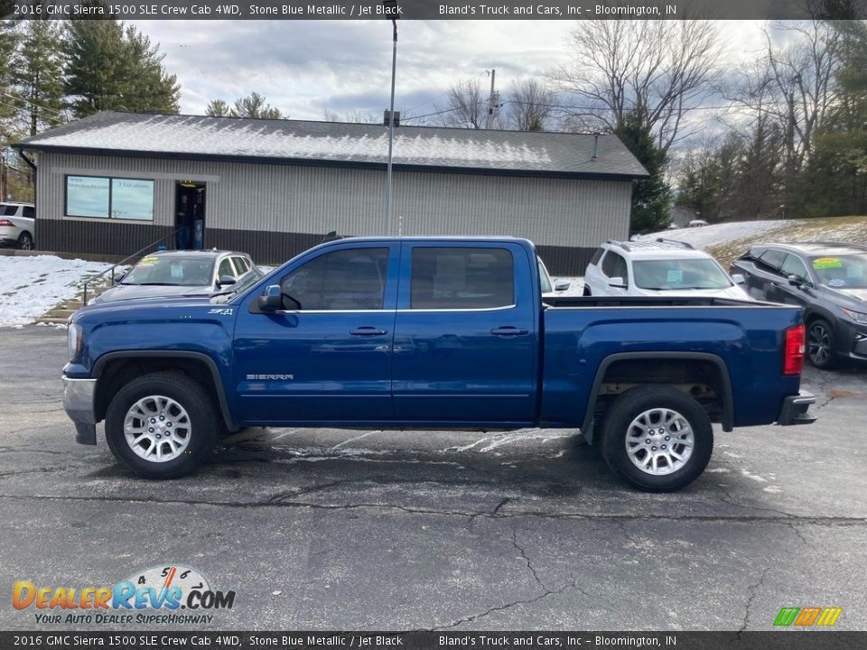 2016 GMC Sierra 1500 SLE Crew Cab 4WD Stone Blue Metallic / Jet Black Photo #1