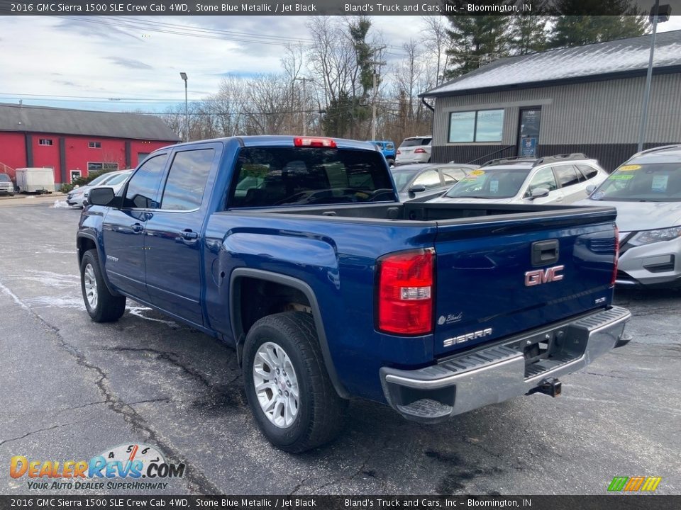 2016 GMC Sierra 1500 SLE Crew Cab 4WD Stone Blue Metallic / Jet Black Photo #3