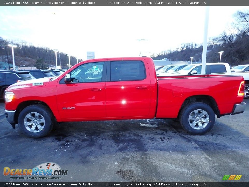 2023 Ram 1500 Laramie Crew Cab 4x4 Flame Red / Black Photo #2