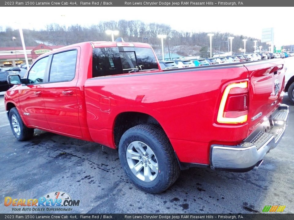 2023 Ram 1500 Laramie Crew Cab 4x4 Flame Red / Black Photo #3