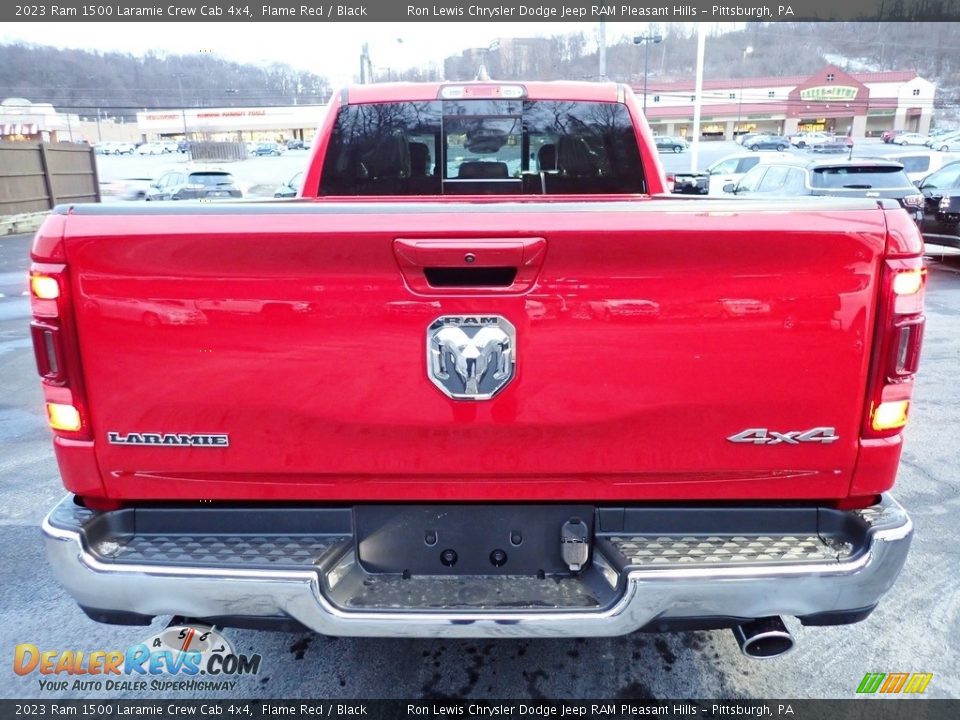 2023 Ram 1500 Laramie Crew Cab 4x4 Flame Red / Black Photo #4