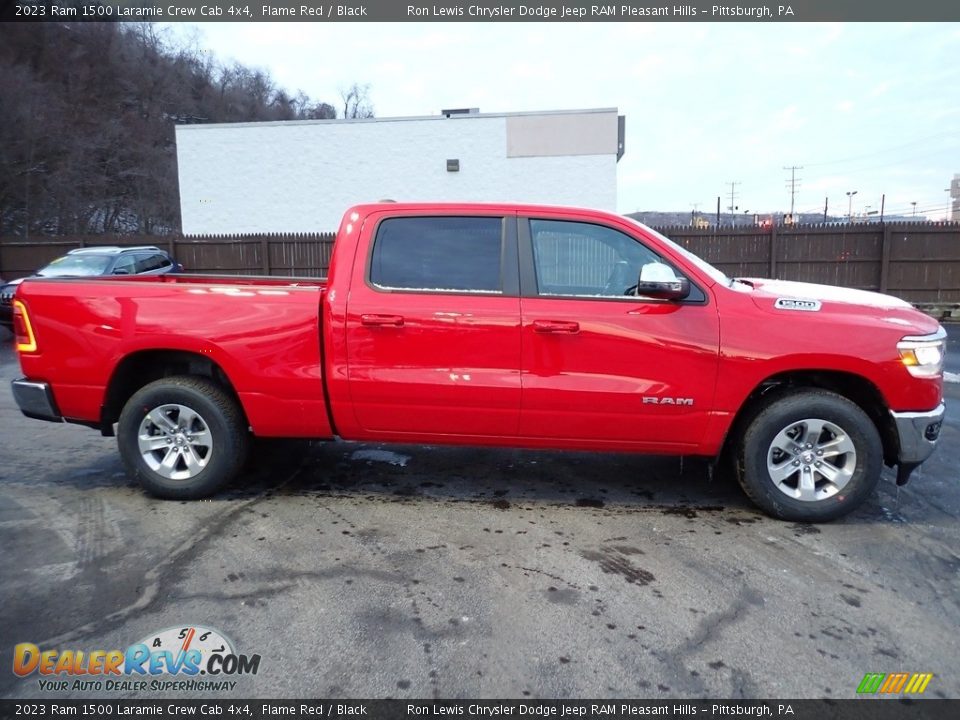 2023 Ram 1500 Laramie Crew Cab 4x4 Flame Red / Black Photo #7